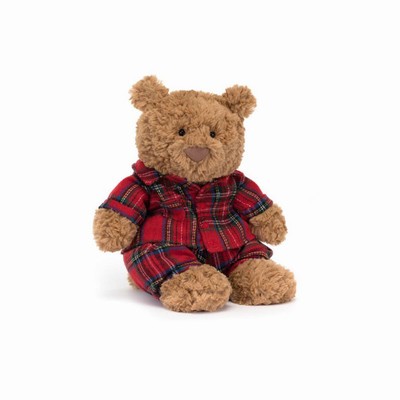 Jellycat Bartholomew Bedtime Bear USA | 98025NJBU